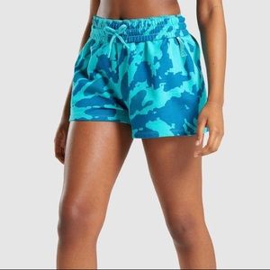 NWT Gymshark Colour Burst Shorts - Light Teal
